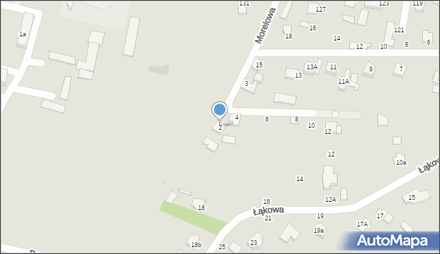 Radzyń Podlaski, Morelowa, 2, mapa Radzyń Podlaski