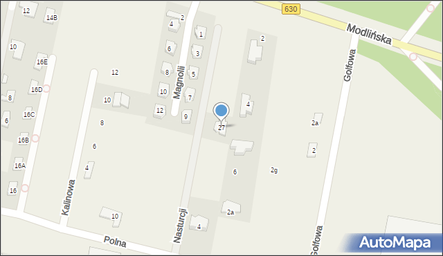 Rajszew, Modlińska, 27, mapa Rajszew