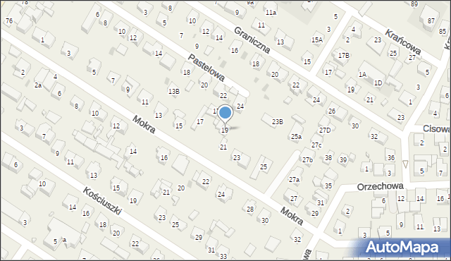 Raszyn, Mokra, 19, mapa Raszyn