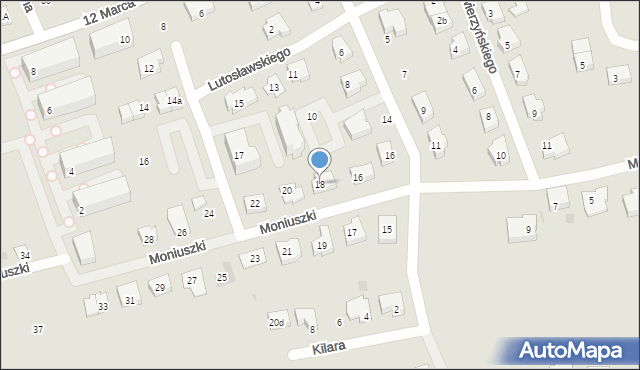 Reda, Moniuszki Stanisława, 18, mapa Reda