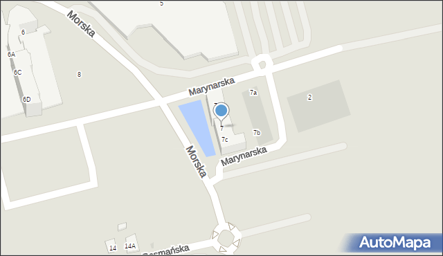 Reda, Morska, 7, mapa Reda