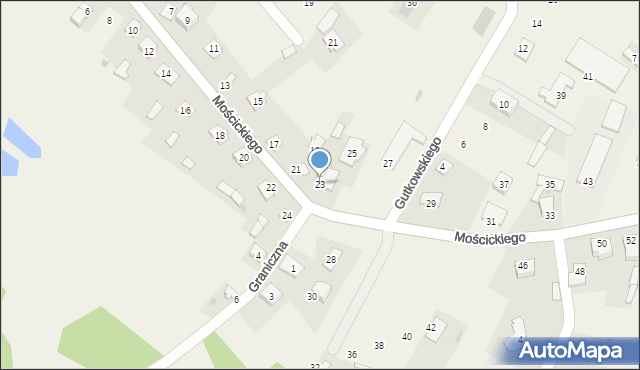 Regimin, Mościckiego Ignacego, 23, mapa Regimin