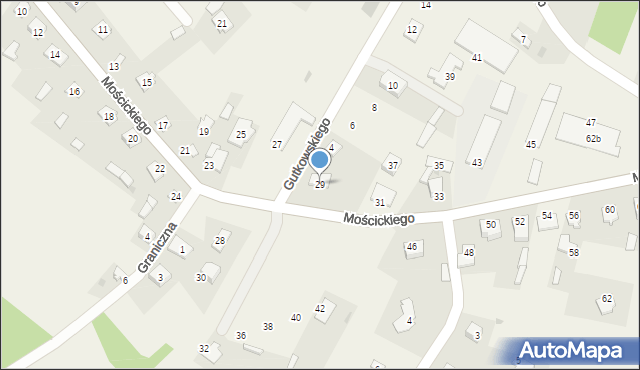 Regimin, Mościckiego Ignacego, 29, mapa Regimin
