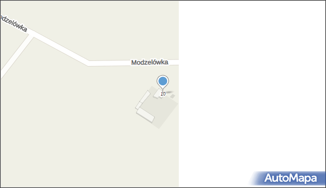 Ruda, Modzelówka, 10, mapa Ruda