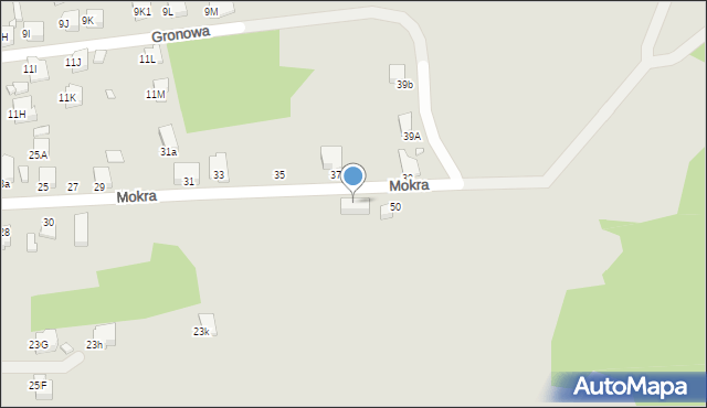 Rybnik, Mokra, 48, mapa Rybnika