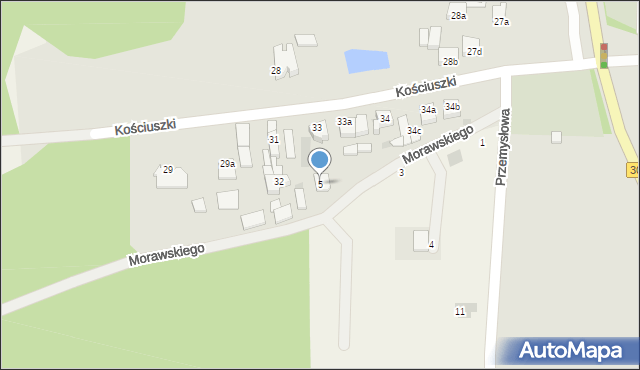 Rydzyna, Morawskiego Franciszka, 5, mapa Rydzyna