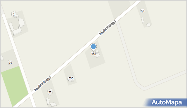 Rzeczyca, Mościckiego Ignacego, 55a, mapa Rzeczyca