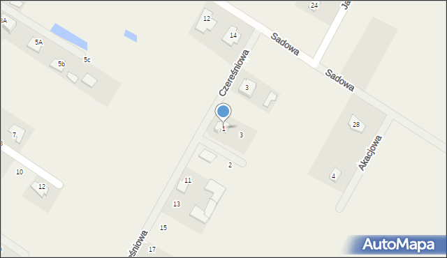 Rzekuń, Morelowa, 1, mapa Rzekuń