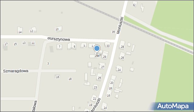 Rzepin, Moniuszki Stanisława, 29b, mapa Rzepin
