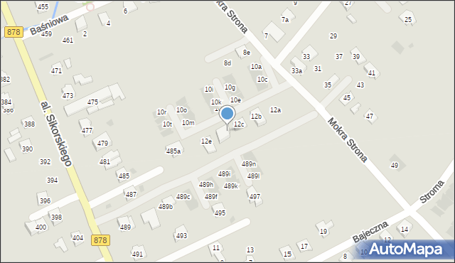 Rzeszów, Mokra Strona, 12d, mapa Rzeszów