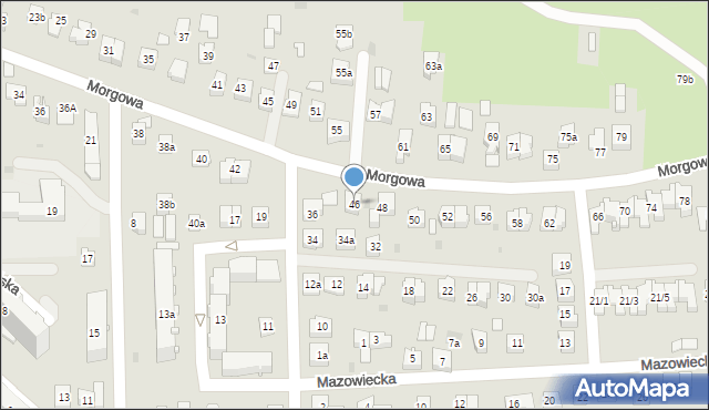 Rzeszów, Morgowa, 46, mapa Rzeszów