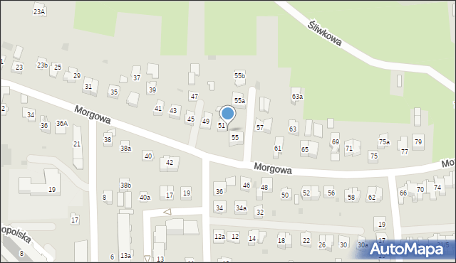 Rzeszów, Morgowa, 53, mapa Rzeszów