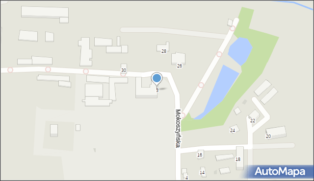 Sandomierz, Mokoszyńska, 3, mapa Sandomierza
