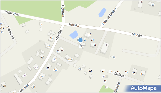 Sasino, Morska, 19, mapa Sasino