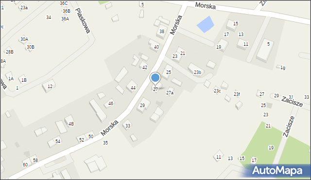 Sasino, Morska, 27, mapa Sasino