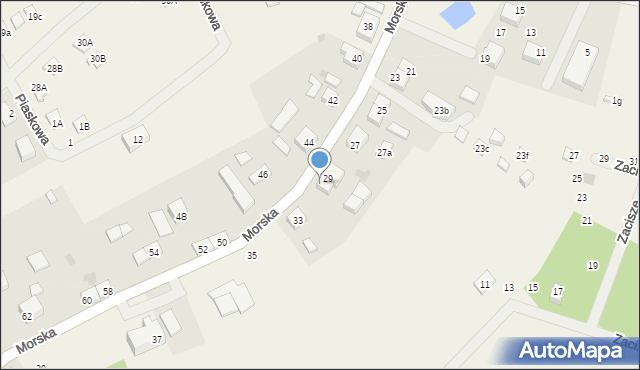 Sasino, Morska, 31, mapa Sasino