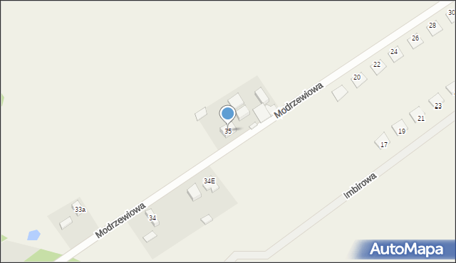 Sękowo, Modrzewiowa, 7, mapa Sękowo