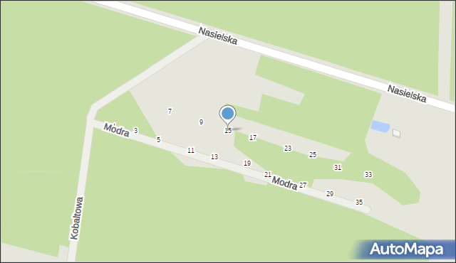 Serock, Modra, 15, mapa Serock