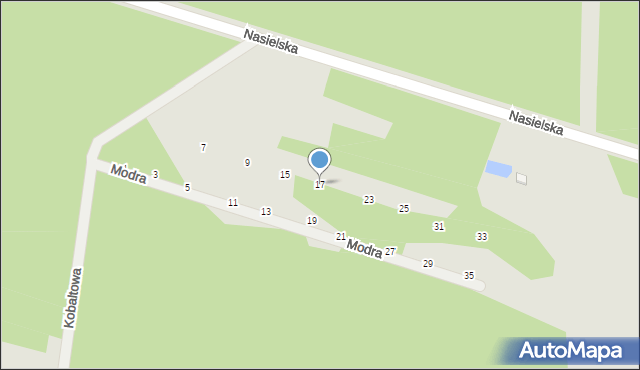Serock, Modra, 17, mapa Serock