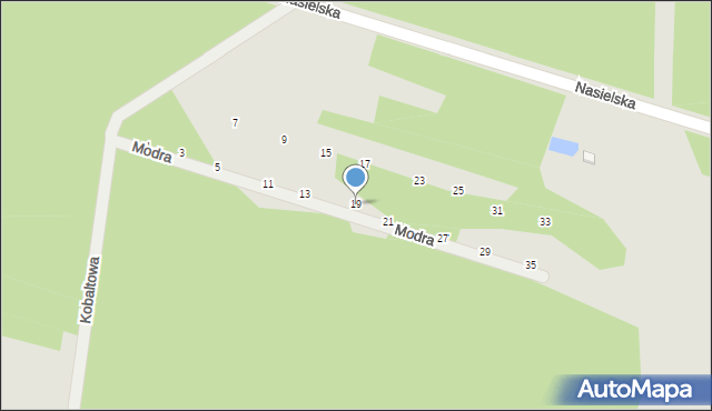 Serock, Modra, 19, mapa Serock