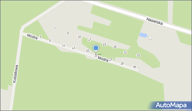Serock, Modra, 21, mapa Serock