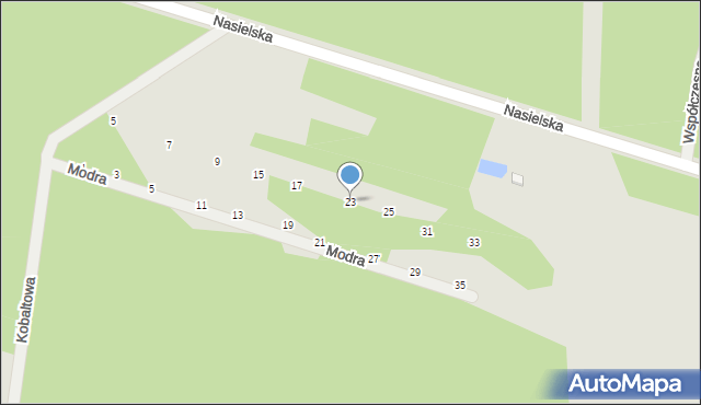 Serock, Modra, 23, mapa Serock