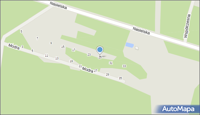 Serock, Modra, 25, mapa Serock