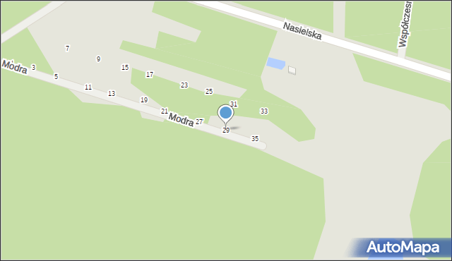 Serock, Modra, 29, mapa Serock