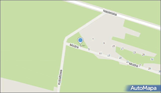 Serock, Modra, 3, mapa Serock