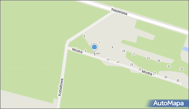 Serock, Modra, 5, mapa Serock