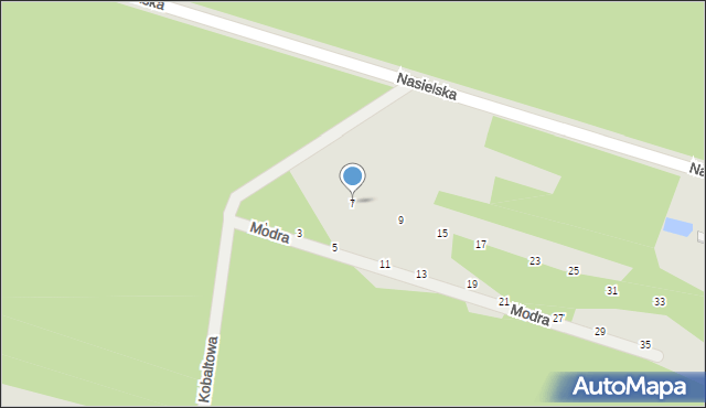 Serock, Modra, 7, mapa Serock
