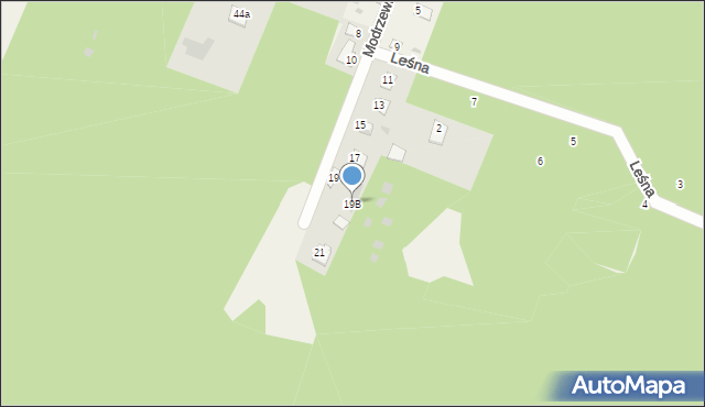 Sielpia Wielka, Modrzewiowa, 19B, mapa Sielpia Wielka