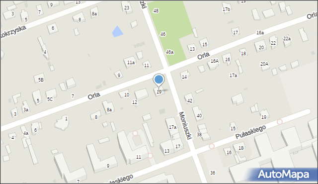 Skarżysko-Kamienna, Moniuszki Stanisława, 19, mapa Skarżysko-Kamienna