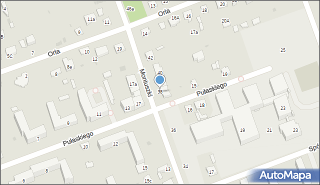 Skarżysko-Kamienna, Moniuszki Stanisława, 38, mapa Skarżysko-Kamienna