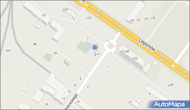 Skarżysko-Kamienna, Mościckiego Ignacego, Prezydenta RP, 4, mapa Skarżysko-Kamienna