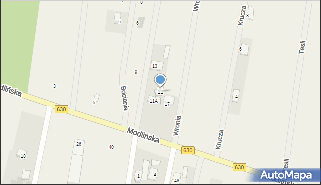 Skierdy, Modlińska, 11, mapa Skierdy