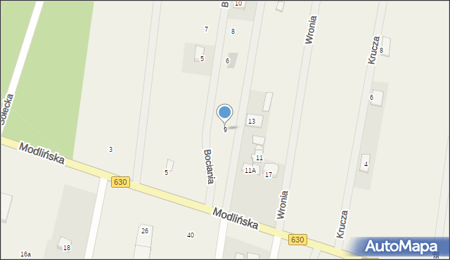 Skierdy, Modlińska, 9, mapa Skierdy