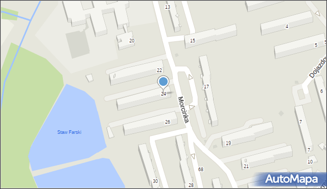 Skoczów, Morcinka Gustawa, 24, mapa Skoczów