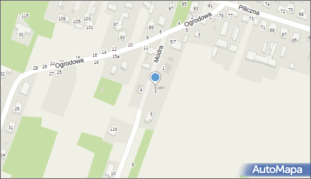 Smardzewice, Modra, 3, mapa Smardzewice