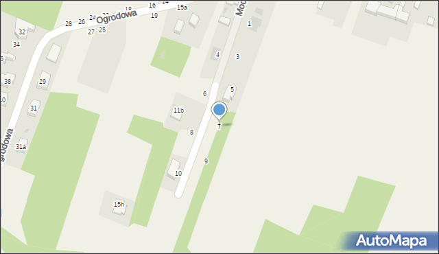 Smardzewice, Modra, 7, mapa Smardzewice