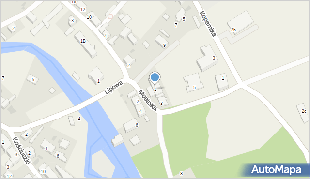 Smołdzino, Mostnika Michała, 1, mapa Smołdzino