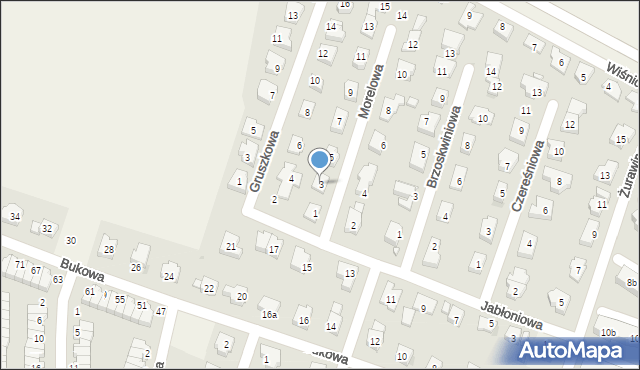 Smolec, Morelowa, 3, mapa Smolec