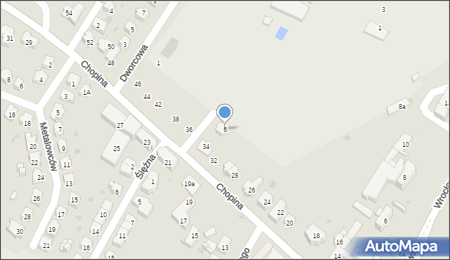 Sobótka, Moniuszki Stanisława, 6, mapa Sobótka