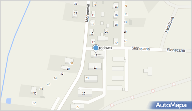 Sobowidz, Morenowa, 19, mapa Sobowidz