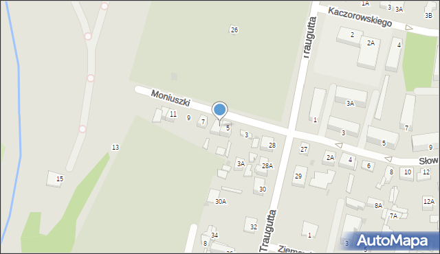 Sochaczew, Moniuszki Stanisława, 5A, mapa Sochaczew