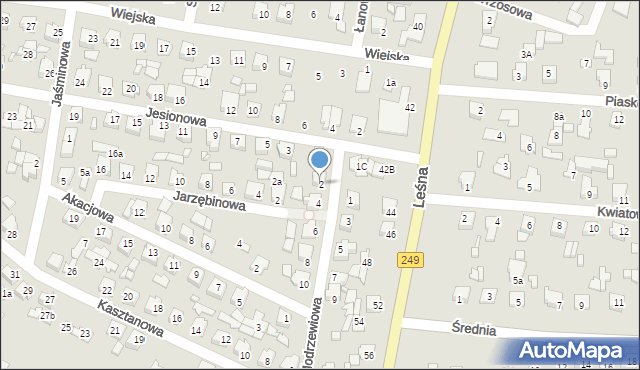 Solec Kujawski, Modrzewiowa, 2, mapa Solec Kujawski