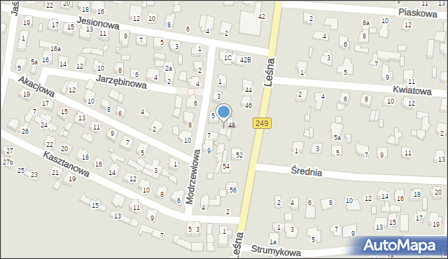 Solec Kujawski, Modrzewiowa, 7A, mapa Solec Kujawski