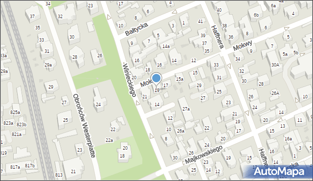 Sopot, Mokwy Mariana, 19, mapa Sopotu