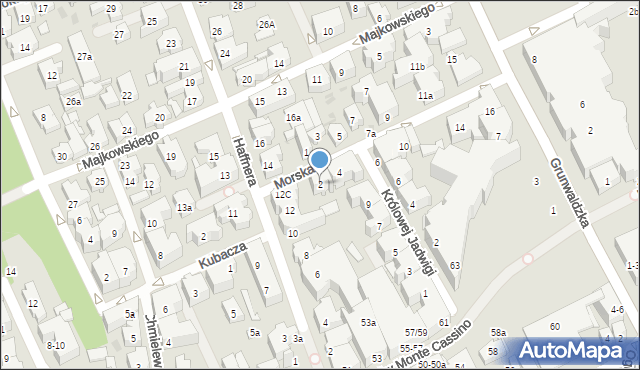 Sopot, Morska, 2, mapa Sopotu