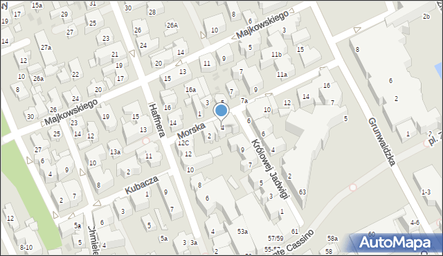 Sopot, Morska, 4, mapa Sopotu